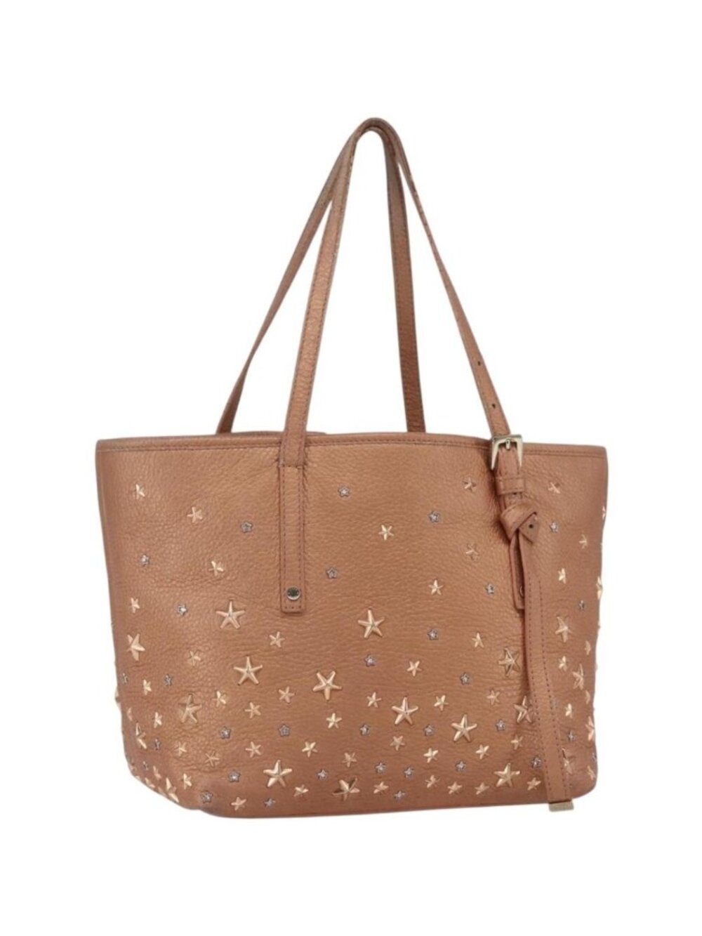 Jimmy Choo Tote Bag Leather Bronze